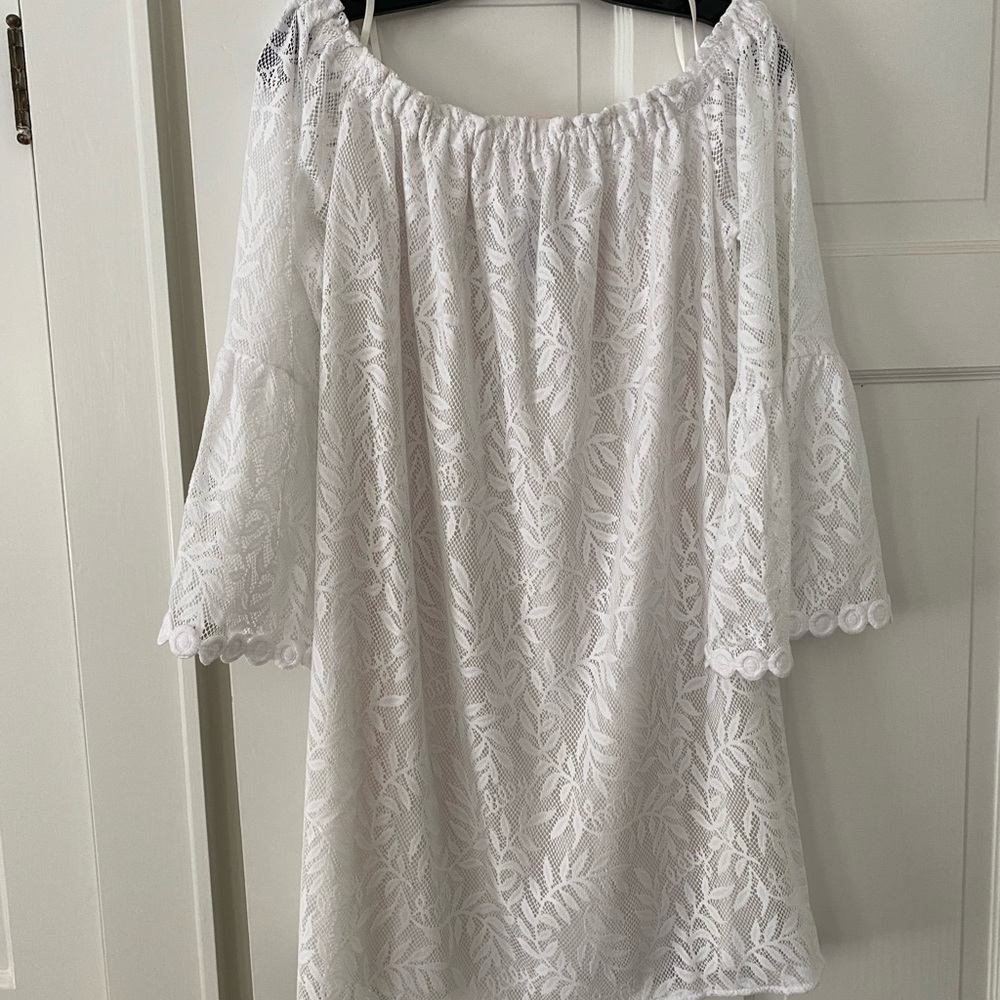 Lilly Pulitzer white lace dress